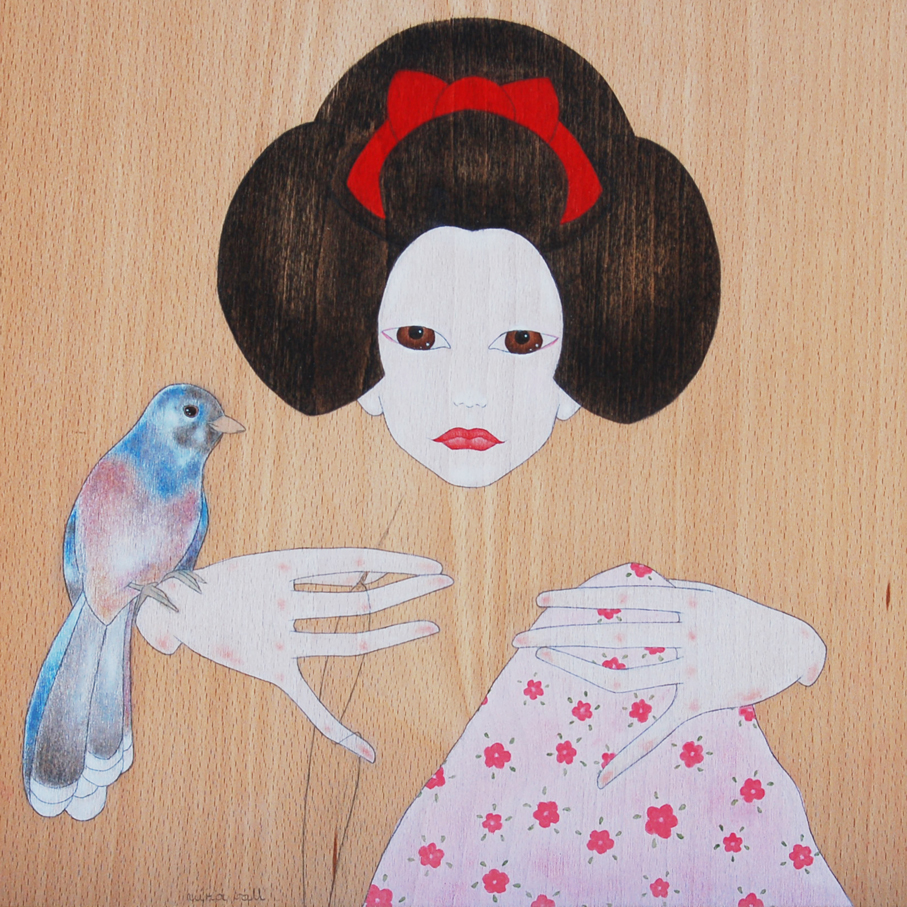 "geisha sewing"